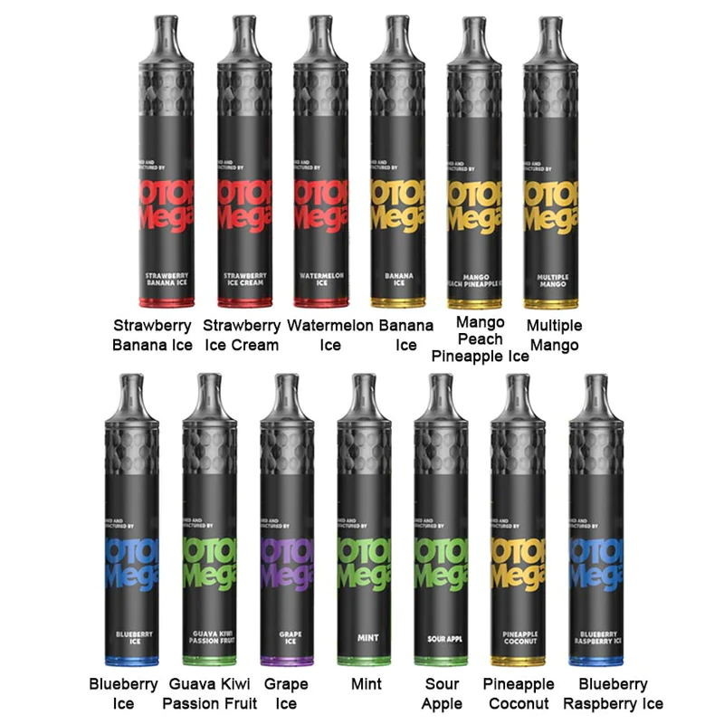 Wotofo मेगा डिस्पोजेबल पॉड वेप्स किट 1500 पफ्स 980ma 5ml ई लिक्विड 1.6ohm वायर