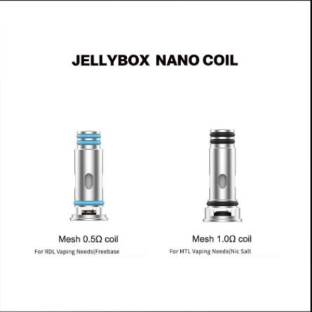 Rincoe Jellybox SE / Nano X / Air X Kit 1.0Ω / 0.5Ω के लिए Lelote Jellybox नैनो रिप्लेसमेंट कॉइल