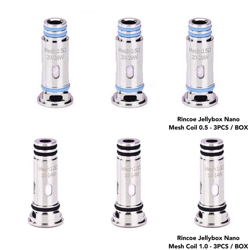 Rincoe Jellybox SE / Nano X / Air X Kit 1.0Ω / 0.5Ω के लिए Lelote Jellybox नैनो रिप्लेसमेंट कॉइल