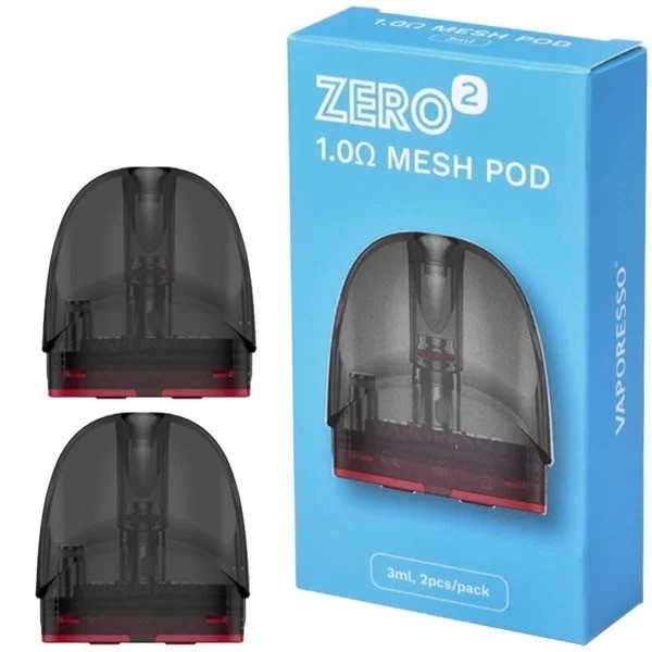 2 पीस मेश 1.0ohm Vaporesso Zero 2 कार्ट्रिज विजिबल पॉड PTF फिलिंग सिस्टम