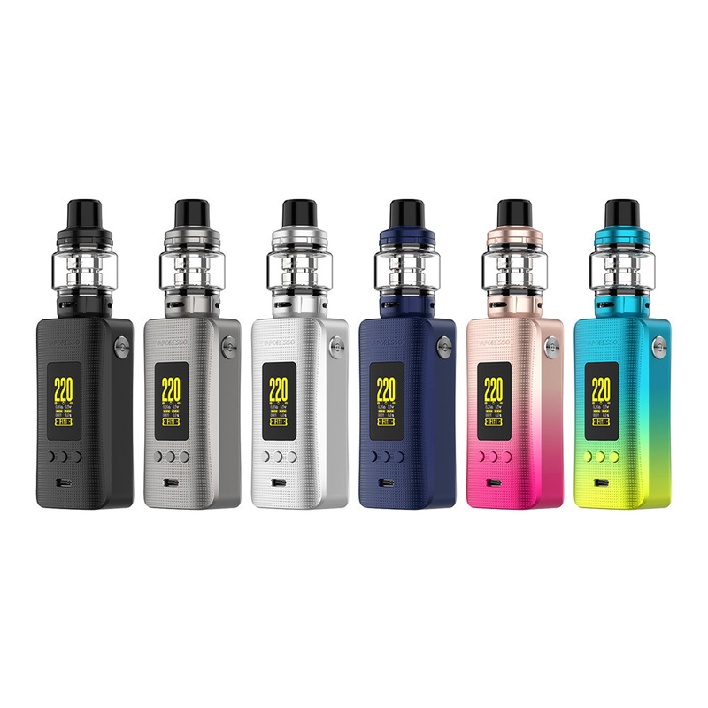 Vaporesso Gen 200W बॉक्स किट 8ml iTANK / iTANK 2 GTi Coil Dual 18650 बैटरी