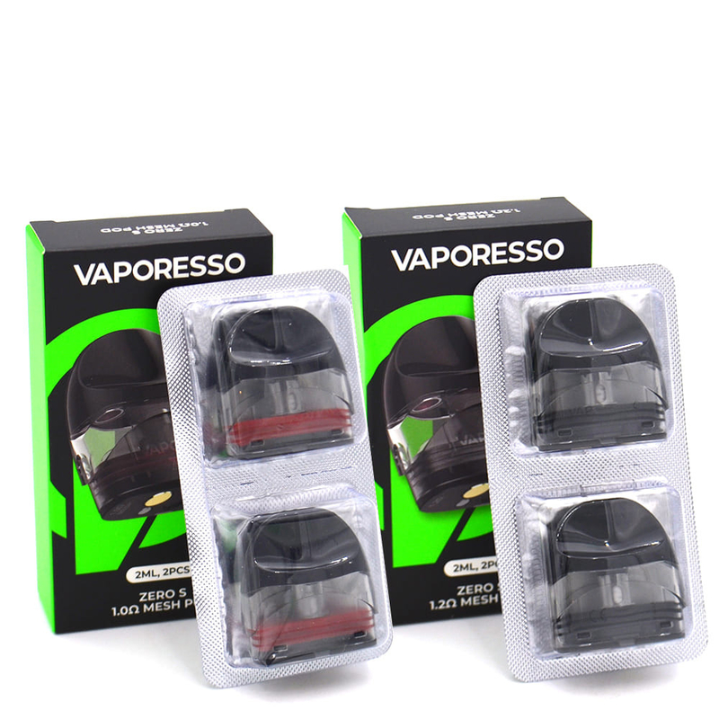 Vaporesso Zero S कार्ट्रिज 2ml 1.2ohm टॉप फिलिंग MTL वैपिंग खाली पॉड कार्ट्रिज