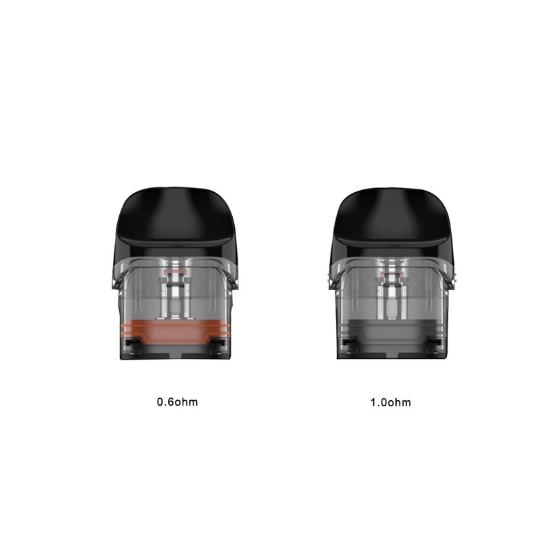 Vaporesso Luxe QS खाली पॉड कार्ट्रिज 2ml 0.6ohm 1.0ohm 4pcs Luxe QS Kit / Luxe Q Kit के लिए