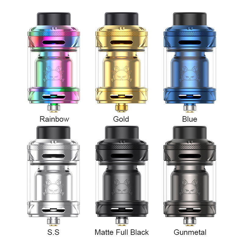 Hellvape फैट रैबिट 2 RTA 6.5ml / 4ml / 2ml डबल-कोइल RTA कस्टमाइज एयरफ्लो टैंक