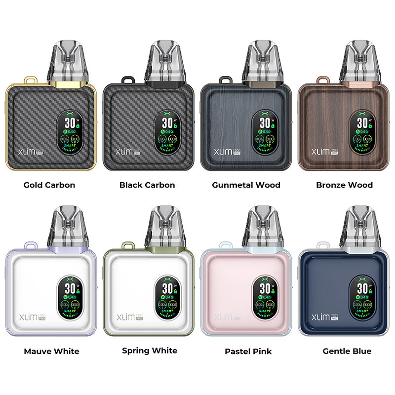 OXVA Xlim SQ प्रो पॉड किट 2ml 1200mAh 0.4ohm/0.6ohm/0.8ohm/1.2ohm
