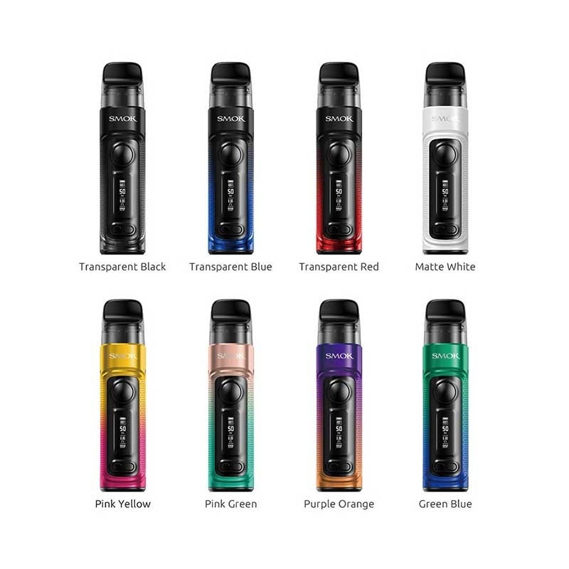 स्मोक आरपीएम सी पॉड किट 1650mAh 2.5ohm आरपीएम 2 कॉइल 4ml आरपीएम सी पॉड कारतूस 50W किट